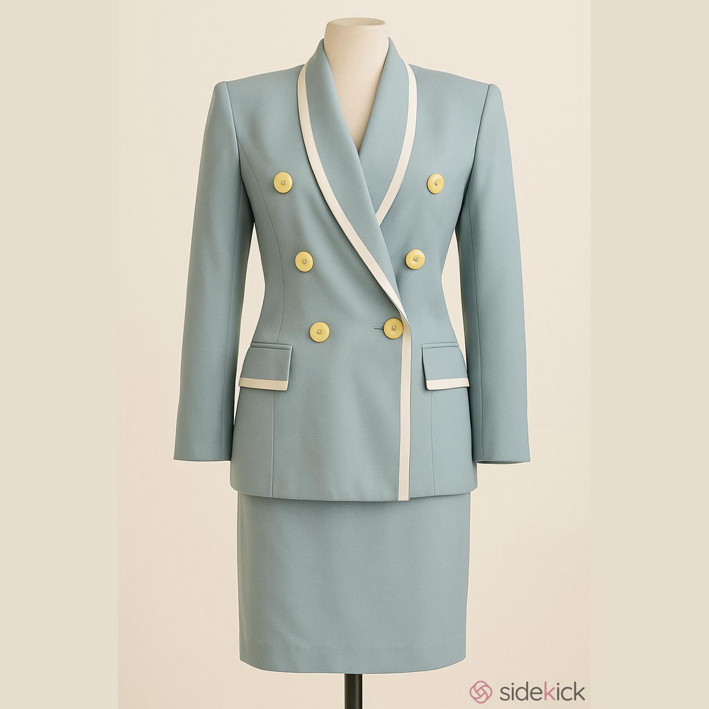 Vintage 80s Christian Dior tonal skirt suit 10